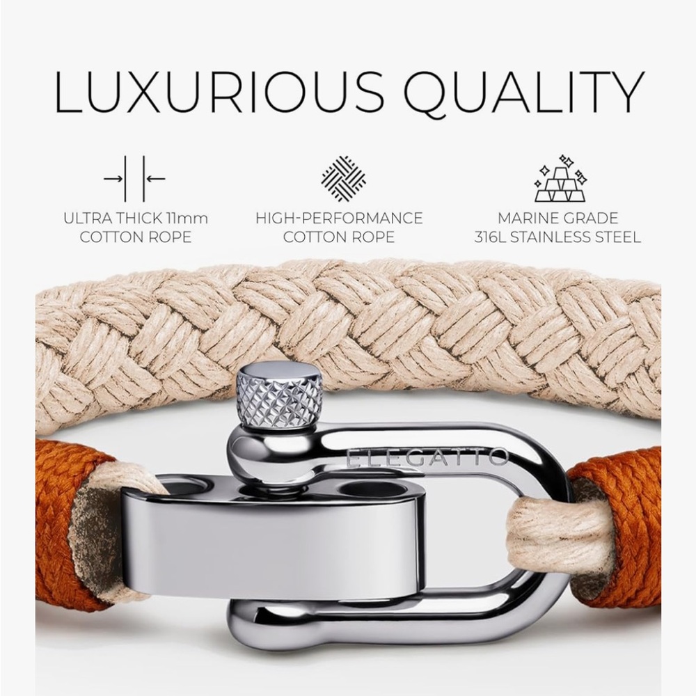 Orange and Silver Bracelet
